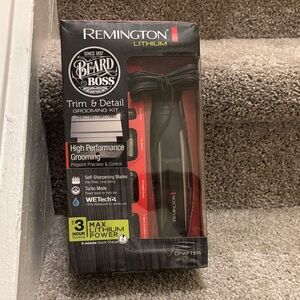 Remington Lithium Black and Red Grooming Kit